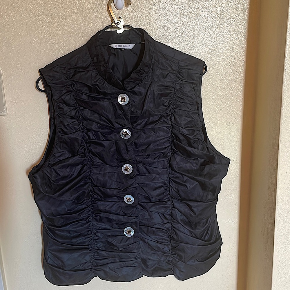 CUSTOM Erin London Ruched Duponi Style Vest